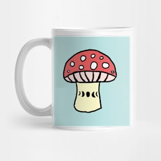 Moon Phases Mushroom Mug